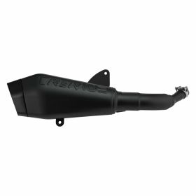 Silencieux Slip-On REMUS Racing RS 2.0 en Acier Inoxydable Noir Sans Catalyseur