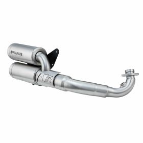 Échappement double maille REMUS Racing en acier inoxydable avec catalyseur et E-Pass