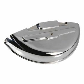 Housse de roue de secours de 10 pouces en acier inoxydable durable et chrome