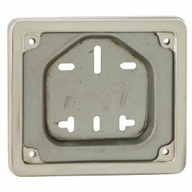 Metallkennzeichenhalter 150x130 mm für italienisches Kennzeichen mit 2 Teilen