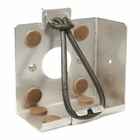 Supporto batteria in acciaio inox dimensioni 122x65x127 mm