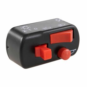 Devioluci REPRO TEILE con clacson rotondo nero e pulsanti rossi B