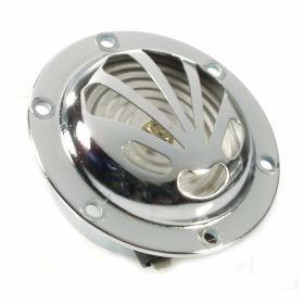 REPRO TEILE 6V AC Chromhorn 72 mm Gehäusemontage 4 Löcher