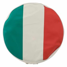 Housse de volant en éco-cuir vert blanc et rouge pour pneu de 10 pouces en Italie