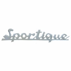 REPRO TEILE Chromplatte Sportique 115x25 mm Achsabstand 91 mm 2 Stifte