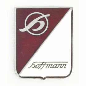 REPRO TEILE Hoffmann Emblem 39x50 mm rot Emaille mit erhabenem Schriftzug