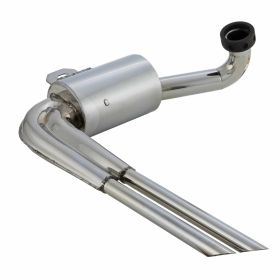 REPRO TEILE Racing Sportauspuff aus Edelstahl für breite Reifen