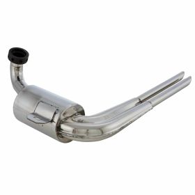 REPRO TEILE Racing Sportauspuff aus Edelstahl für breite Reifen