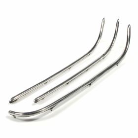 Kit Runner in acciaio inox lucido cromo da avvitare senza materiale di montaggio