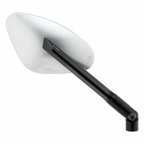 RIZOMA Genesi right mirror in CNC aluminum silver with adapter and approval