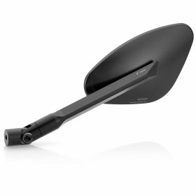 RIZOMA Genesi left mirror in black CNC aluminum with adapter and approval