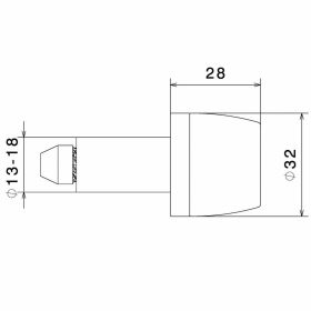 RIZOMA 32 mm konische Lenkergewichte aus anodisiertem CNC-Aluminium in Gold