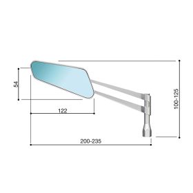 RZ203B SPECCHIO 959 DESTRA SENZA ATTACCO