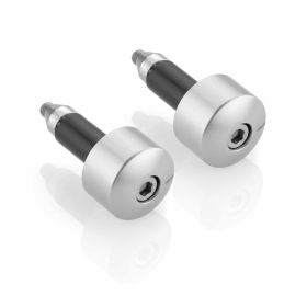 RIZOMA Lenkergewichte 28,5 mm CNC Aluminium eloxiert Silber