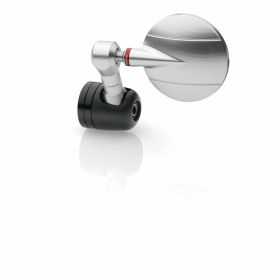 RIZOMA 57 mm CNC Aluminium Lenker Spiegel Schwarz/Silber eloxiert Nicht homologiert
