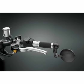 RIZOMA Spy-Arm Spiegel 80 mm CNC Aluminium anodisiert Schwarz