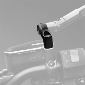 Adattatore RIZOMA specchietto alluminio CNC nero 42,5 mm con viti incluse