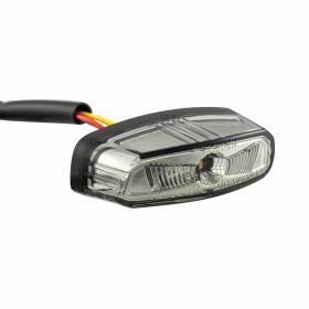 Elegant and high-visibility black aluminum RIZOMA rear light