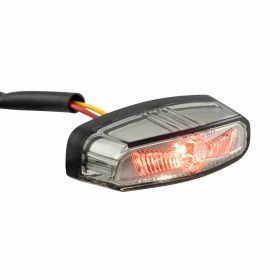 Elegant and high-visibility black aluminum RIZOMA rear light