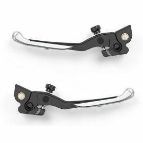 RIZOMA Brake Lever Set in CNC Aluminum Silver/Black ABE Approved