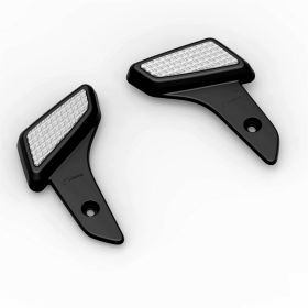 RIZOMA CNC Aluminum Footrest Style and Comfort in Silver and Black