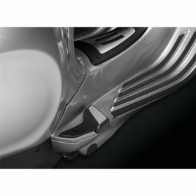 RIZOMA CNC Aluminum Footrest Style and Comfort in Silver and Black