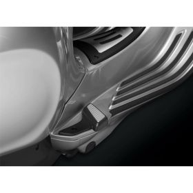 RIZOMA CNC Aluminum Footrest Style and Comfort in Silver and Black