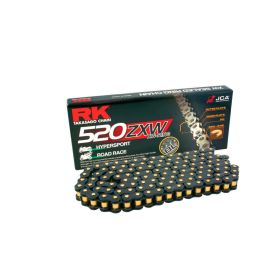 Catena RK XW-Ring ZXW aperta 120 maglie 520 nera chiusura rivetto