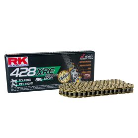 RK Offene Übertragungs-Kette Gold XRE 140 Glieder 428 Clipverschluss