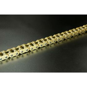 RK Open Transmission Chain Gold XRE 142 Glieder 428 Clipverschluss