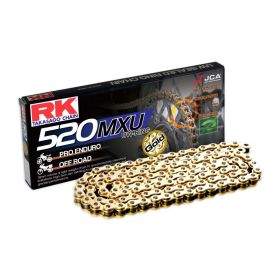 RK GB520MXU-120-CL MOTORCYCLE DRIVE CHAIN UW-RINGK GB520MXU/120 UW-RING CLIP