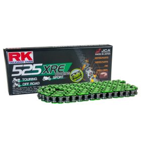 RK Green Open Transmission Chain XRE 116 Glieder 525 Nietverschluss
