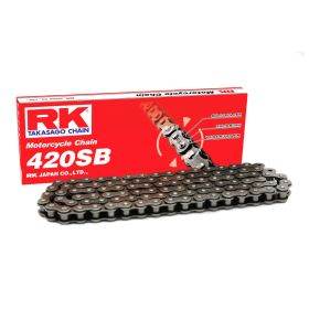 RK SB Offene Kette 112 Glieder 420 Grau mit Clipverschluss