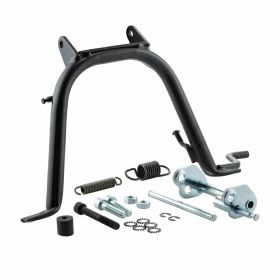 Bequille centrale noire de 220 mm pour une stabilité et un soutien optimaux