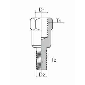 Adaptateur de miroir de moto RMS 121850060