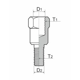 ADAPTATEUR DE MIROIR DE MOTO RMS 121850070