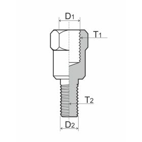 ADAPTATEUR DE MIROIR DE MOTO RMS 121850120
