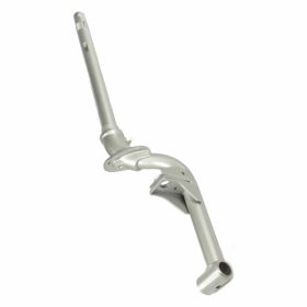 Fourche RMS en argent sans bras oscillant pour moto
