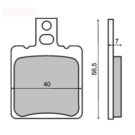 PLAQUETTES FREIN MOTO RMS 225100010