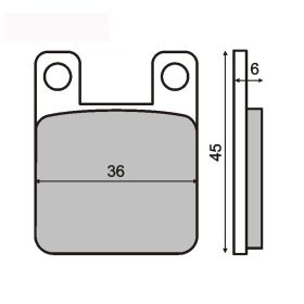 Plaquettes frein moto RMS 225100080