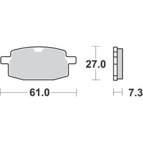 PLAQUETTES FREIN MOTO RMS 22510018