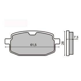 PLAQUETTES FREIN MOTO RMS 225100180