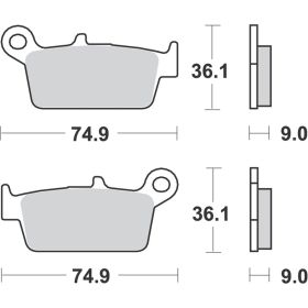 PLAQUETTES FREIN MOTO RMS 22510020