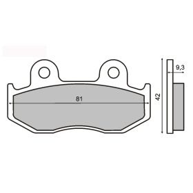 PLAQUETTES FREIN MOTO RMS 225100270