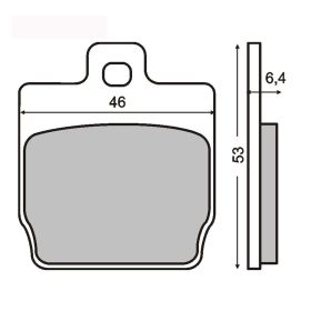 Plaquettes frein moto RMS 225100280
