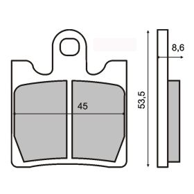 Plaquettes frein moto RMS 225100380