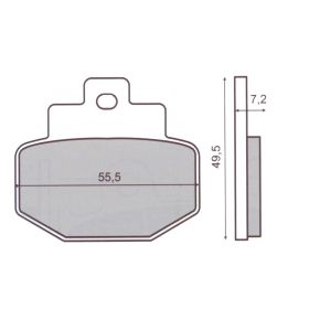 Plaquettes frein moto RMS 22510045