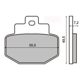 Plaquettes frein moto RMS 225100450