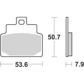 PLAQUETTES FREIN MOTO RMS 22510046