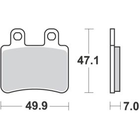 PLAQUETTES FREIN MOTO RMS 22510048
